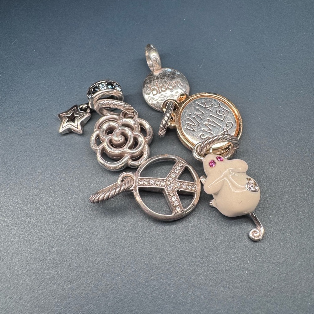 Silver and Gold Charm Set - Compatible with Pandora Jewlery